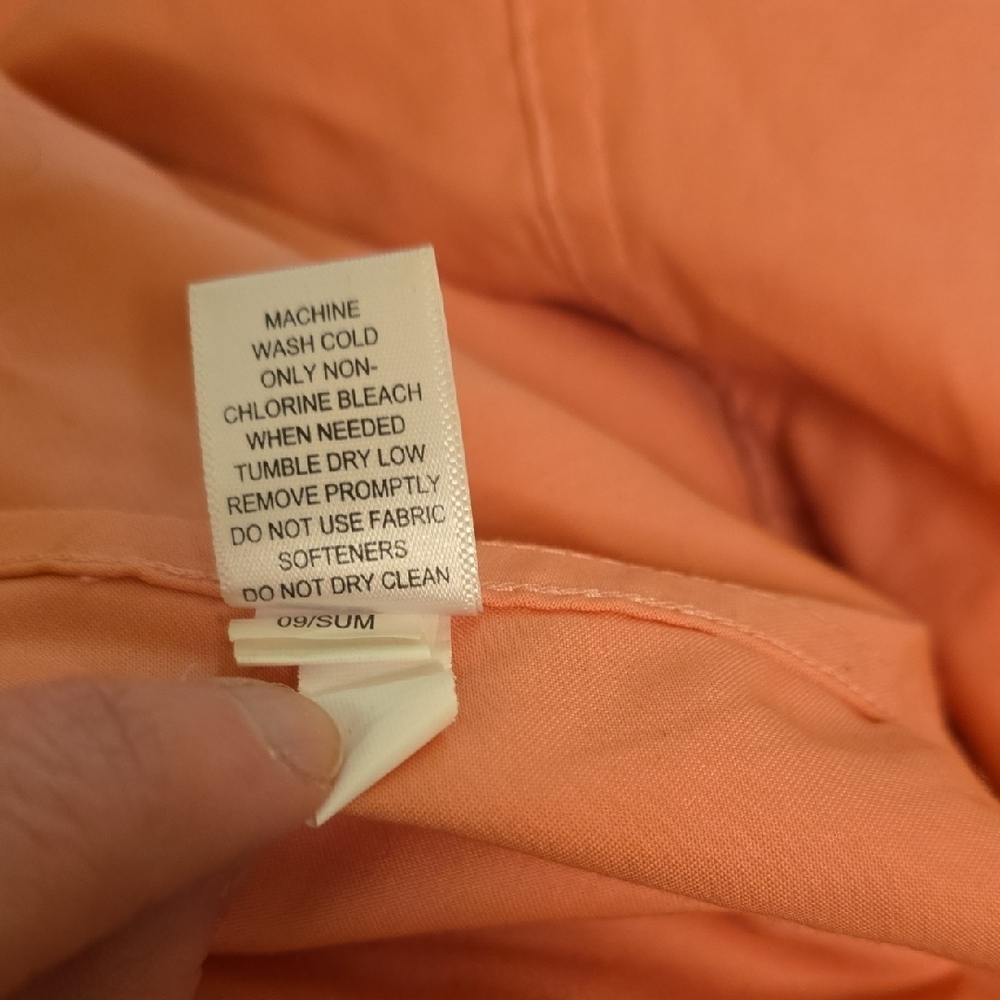 Banana Republic Non-Iron Tailored Dress Shirt Coral 4 - Picture 7 of 7